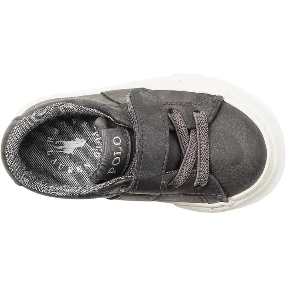 Polo Ralph Lauren Sayer PS RF104257T Toddler 4.5 Gray Camo Casual Shoes ZAP1830